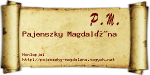 Pajenszky Magdaléna névjegykártya